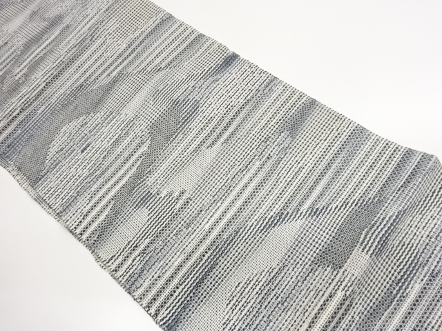 JAPANESE NAGOYA OBI FOR SUMMER / WOVEN WAVY STRIPE